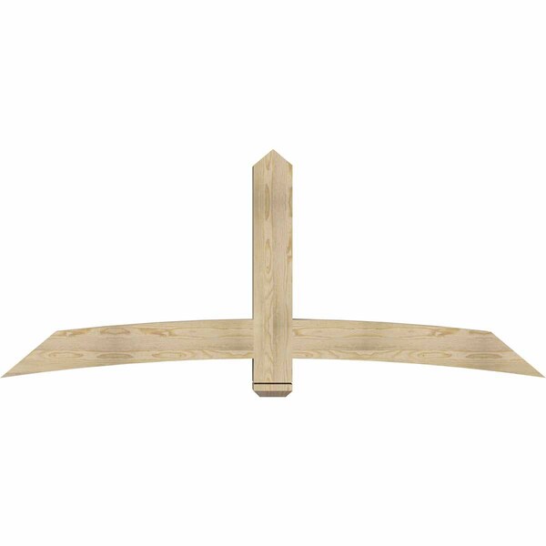 Ekena Millwork Bellingham Rough Sawn Timber Gable Bracket, Douglas Fir, 84"W x 35"H x 6"D x 6"F, 10/12 Pitch GBW084X35X0606BEL00RDF - main